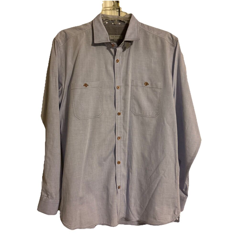 Ted Baker London Men’s Button Down Shirt Size 4(large)